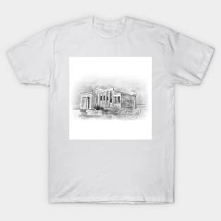 black and white The Parthenon,Athens 2005 T-Shirt